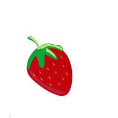 strawberry isolated on white