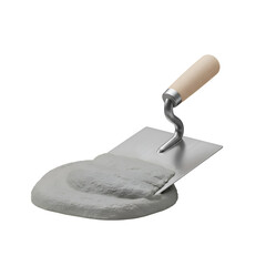 Trowel And Cement 3D Icon
