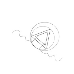 Play Icon set. Play button vector icon continuous line drawing  doodle