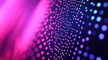 Fototapeta premium Abstract Dot Network in Neon Colors
