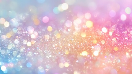 Obraz premium Abstract Bokeh, Pastel Colors, Glitter Background