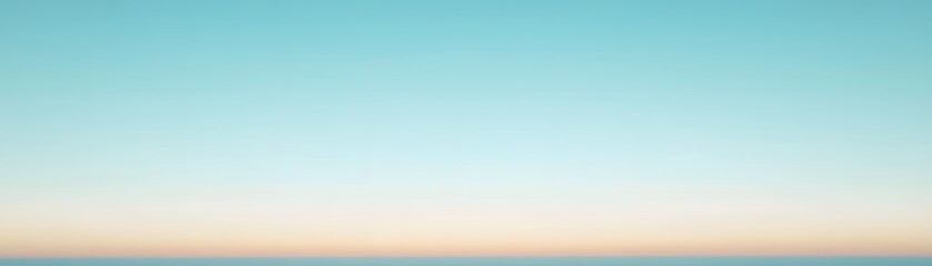Obraz premium Gradient of blue sky fading into a lighter horizon