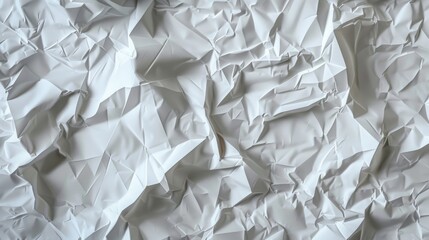 Obraz premium an intricate depiction of crumpled white paper with faint grid lines. The texture should be finely detailed