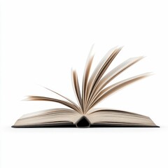 Fototapeta premium Flying Pages of an Open Book