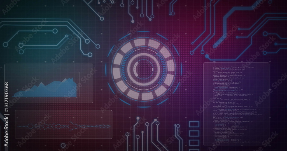Poster image of data processing and connections over scope scanning