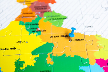 Political map of India