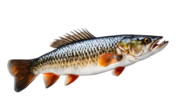 A scaler for scaling fish, isolated on a empty plain background