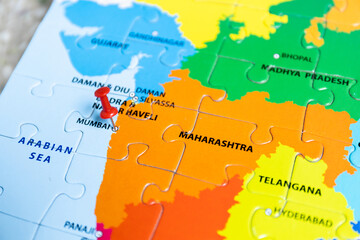 Political map of India