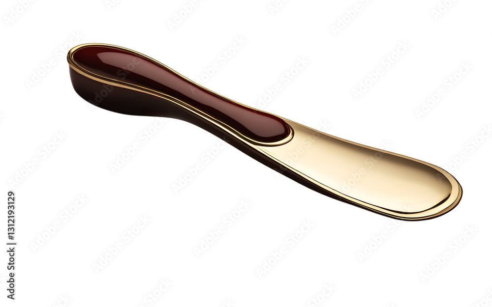 Poster a shoe horn for helping to put on shoes, isolated on a empty plain background