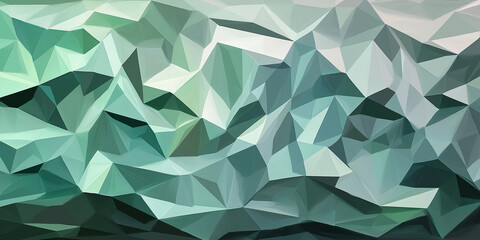 Obraz premium Geometric abstract background in blue and green tones