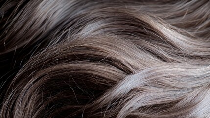 Stunning image of very long curly hair flowing elegantly in a captivating close-up display of texture and volume