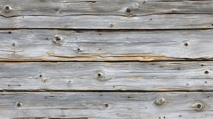 Obraz premium A weathered wooden wall with a rough texture and numerous knots.