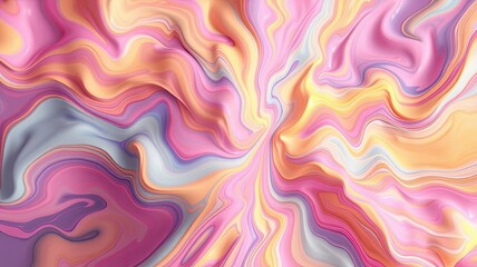 Obraz premium Abstract Swirling Pink Orange Purple Liquid Marble Texture Background