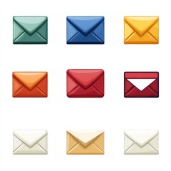 Colorful Email Envelopes