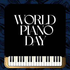 Fototapeta premium world piano day