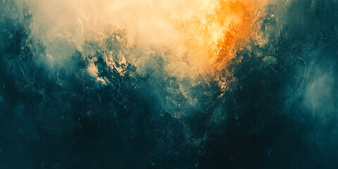Fototapeta premium Moody abstract with atmospheric clouds and dramatic light. Ethereal texture creates a mysterious and dramatic backdrop with a grunge feel.