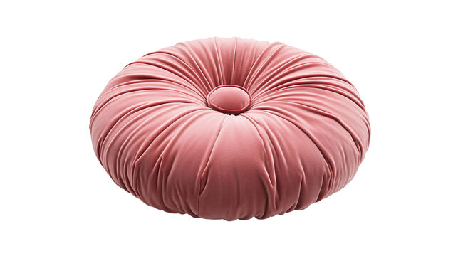 Elegant pink velvet cushion. This luxurious accent pillow adds a touch of sophistication and comfort to any living space. Perfect decor item.