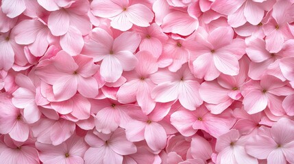 Naklejka premium Delicate pink flowers in bloom showcasing frosted petals with a soft focus against a natural background of greenery