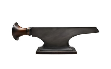 A solid blacksmith’s anvil with a horn, isolated on a empty plain background