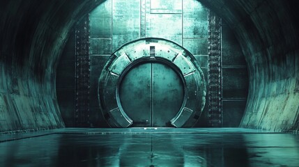 Secure Underground Vault Entrance Image