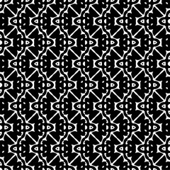 Black and white seamless pattern with abstract shapes. Repeat pattern for fashion,wrapping paper,  textile design, fabrics and home decor,  on wall paper.