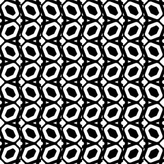 Black and white seamless pattern with abstract shapes. Repeat pattern for fashion,wrapping paper,  textile design,  on wall paper, fabrics and home decor.