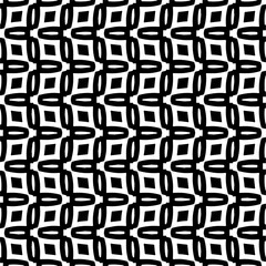 Black and white seamless pattern with abstract shapes. Repeat pattern for fashion,wrapping paper,  textile design,  on wall paper, fabrics and home decor.