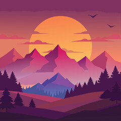 natural illustration vector design 