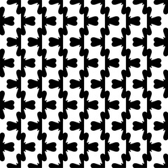 Black and white seamless pattern with abstract shapes. Repeat pattern for fashion,wrapping paper,  textile design,  on wall paper, fabrics and home decor.