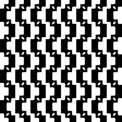 Black and white seamless pattern with abstract shapes. Repeat pattern for fashion,wrapping paper,  textile design,  on wall paper, fabrics and home decor.