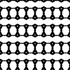 Black and white seamless pattern with abstract shapes. Repeat pattern for fashion, textile design,  on wall paper, wrapping paper, fabrics and home decor.