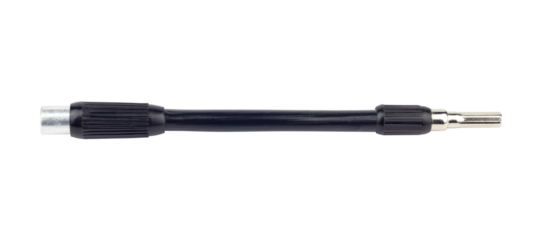 flexible screwdriver bit, bendable screwdriver bit isolated from background