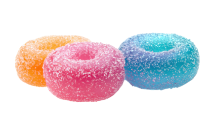 Jelly donuts isolated on white background 