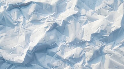 Obraz premium a piece of white paper crumpled with a subtle grid overlay