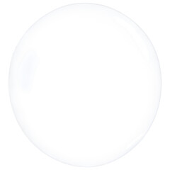 bubble 3d render multicolored transparent shape element. Png transapency .	