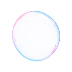 bubble 3d render multicolored transparent shape element. Png transapency .	