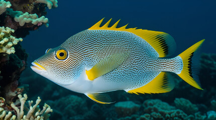 An adult mimic filefish (Paraluteres prionurus), off Bangka Island, near Manado, Sulawesi