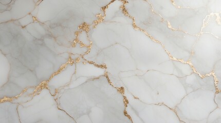 Fototapeta premium Elegant White Marble Texture with Gold Veins for Luxury Designs