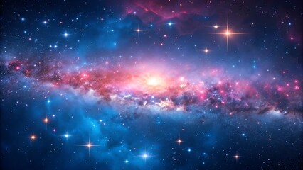 Obraz premium Stunning view of the Milky Way galaxy.