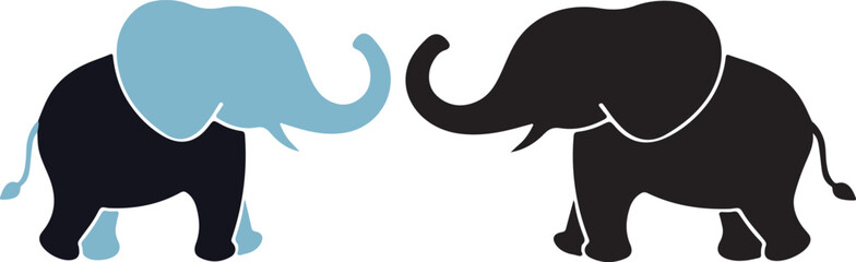 elephant, elephant calf, young elephant, cute elephant, wildlife, African elephant, Asian elephant, jungle animal, safari animal, nature, wildlife photography, elephant family, adorable animals vector © vectorzking