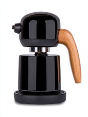 Contemporary black coffee maker designed for effortless brewing of fresh coffee in modern kitchen environments