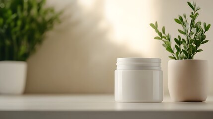 Soothing Skincare Routine with Glowing Cream and Natural Illumination