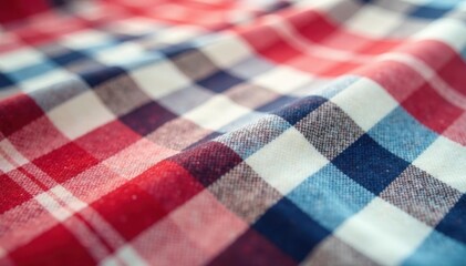Soft, blurry gingham plaid; subtle melange effect , plaid, check, texture