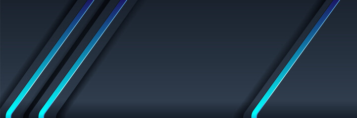 Fototapeta premium Abstract dark blue lines background design
