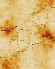 Obraz premium A composition of cracked earth in deep, warm browns and burnt sienna, capturing the essence of nature’s raw texture. 