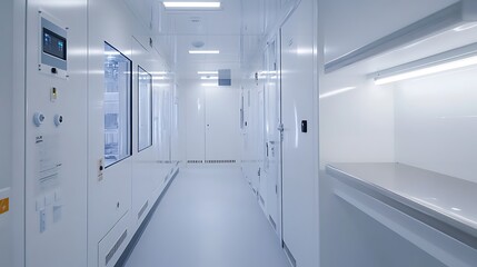 A high-tech lab with advanced sensors for studying atmospheric changes and pollution 