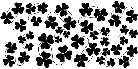 Fototapeta premium Silhouette of Clover