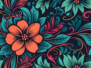  Vibrant Floral Pattern