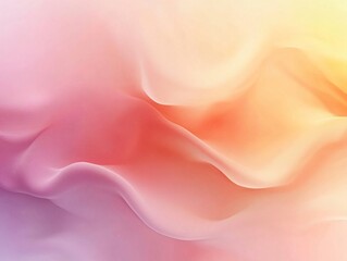 Obraz premium A calming abstract gradient background with pastel peach and pale yellow hues, ideal for wellness-related designs, social media posts, and modern artistic projects.