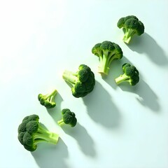 fresh vegetables on a white background